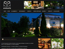 Tablet Screenshot of hotelaretxarte.com